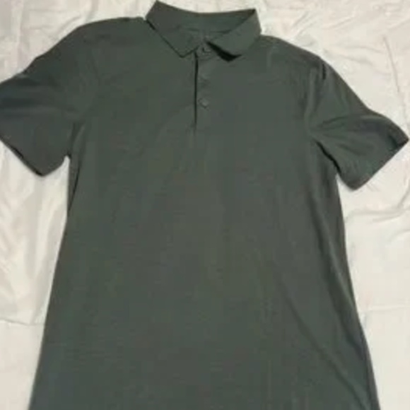 LULULEMON EVOLUTION SHORT SLEEVE POLO SHIRT (M) - Picture 1 of 4